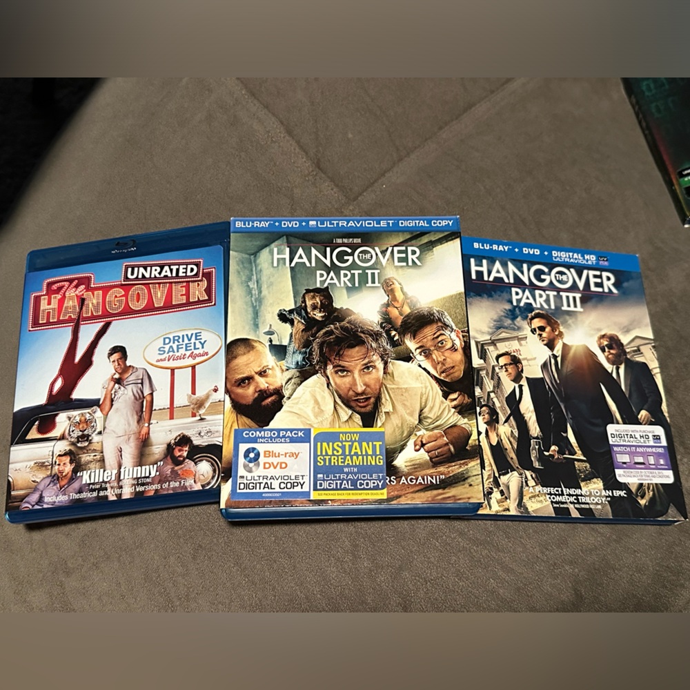Hangover Trilogy on blu ray